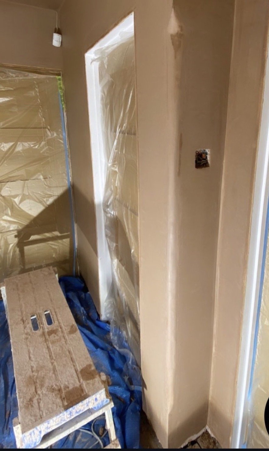 Customer photo: freshly plastered column