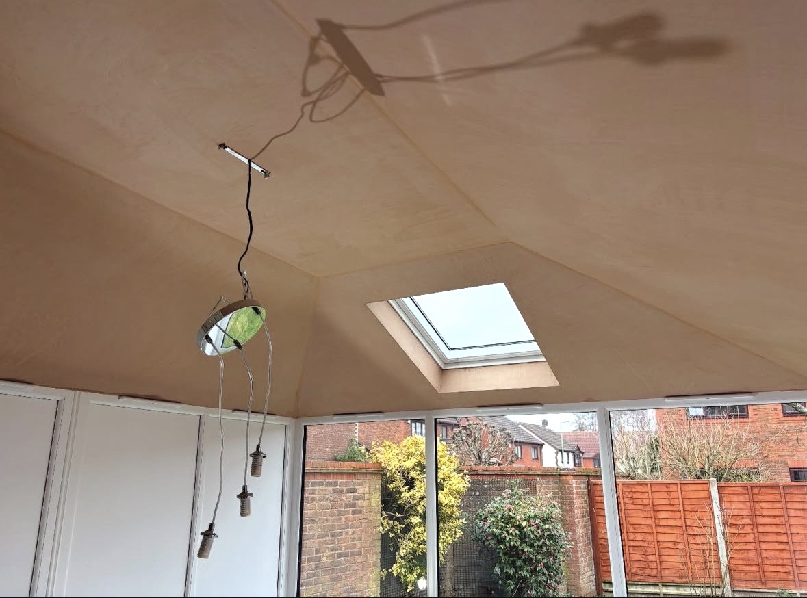 Customer photo: ceiling plastering